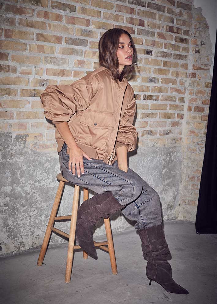 HAUTE L'AMITIÉ - Bailey Zipper Bomber