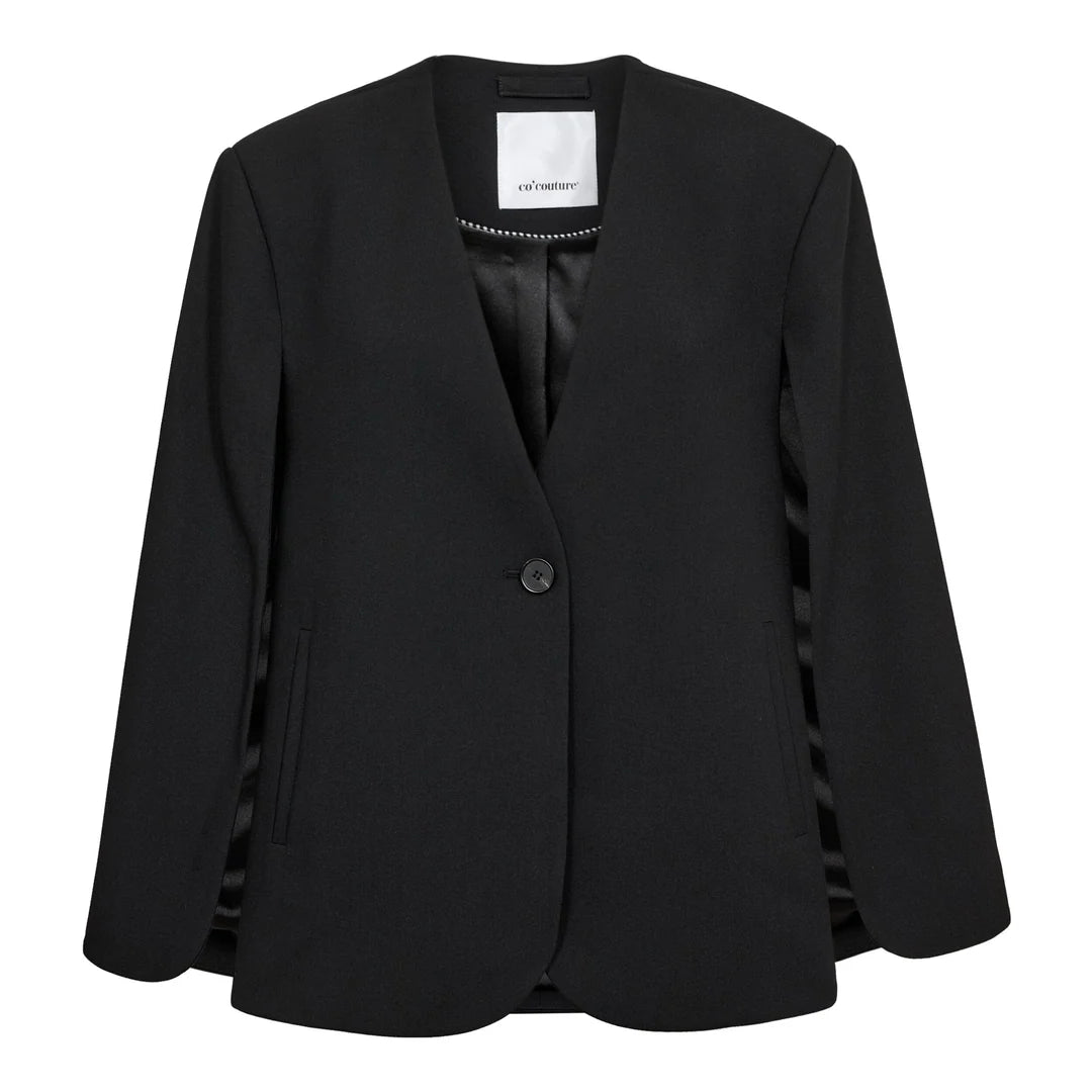 Co'Couture - Vola Cape Button Blazer