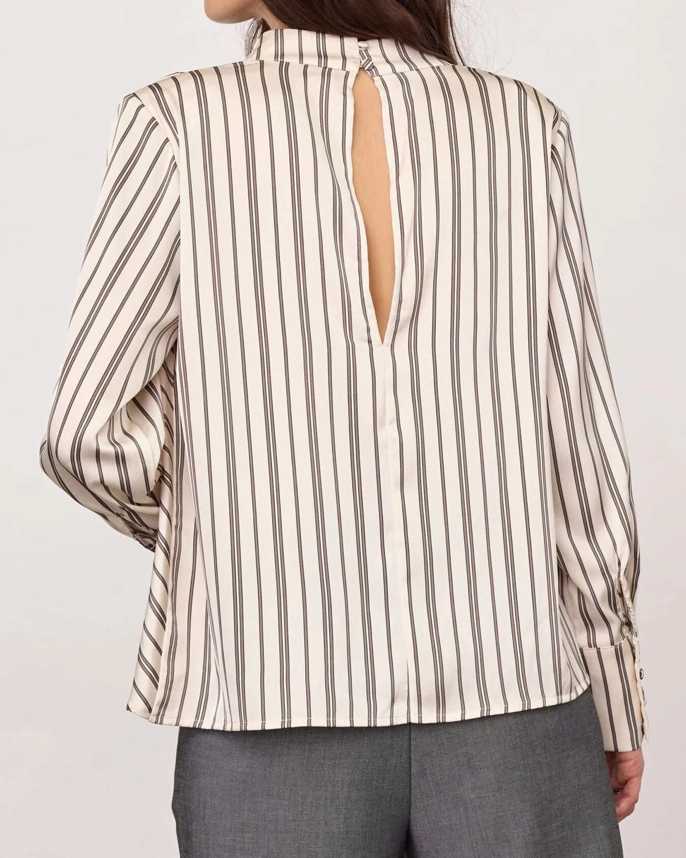 Co'Couture - Helly Button Stripe Blouse