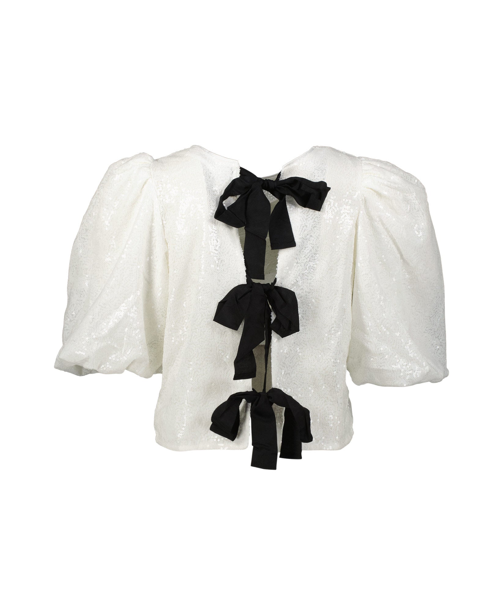 Co'Couture - Stevie Sequin Bow Blouse
