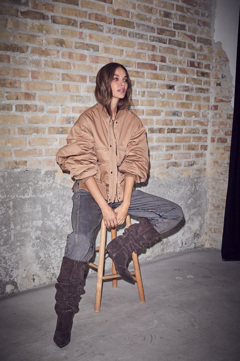 HAUTE L'AMITIÉ - Bailey Zipper Bomber