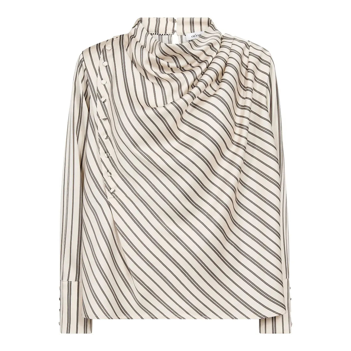 Co'Couture - Helly Button Stripe Blouse
