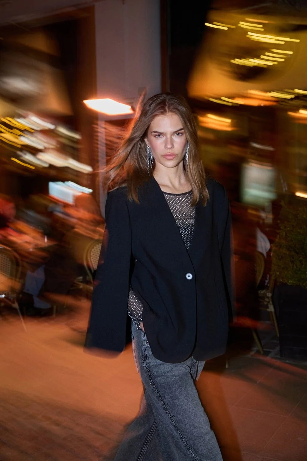 Co'Couture - Vola Cape Button Blazer