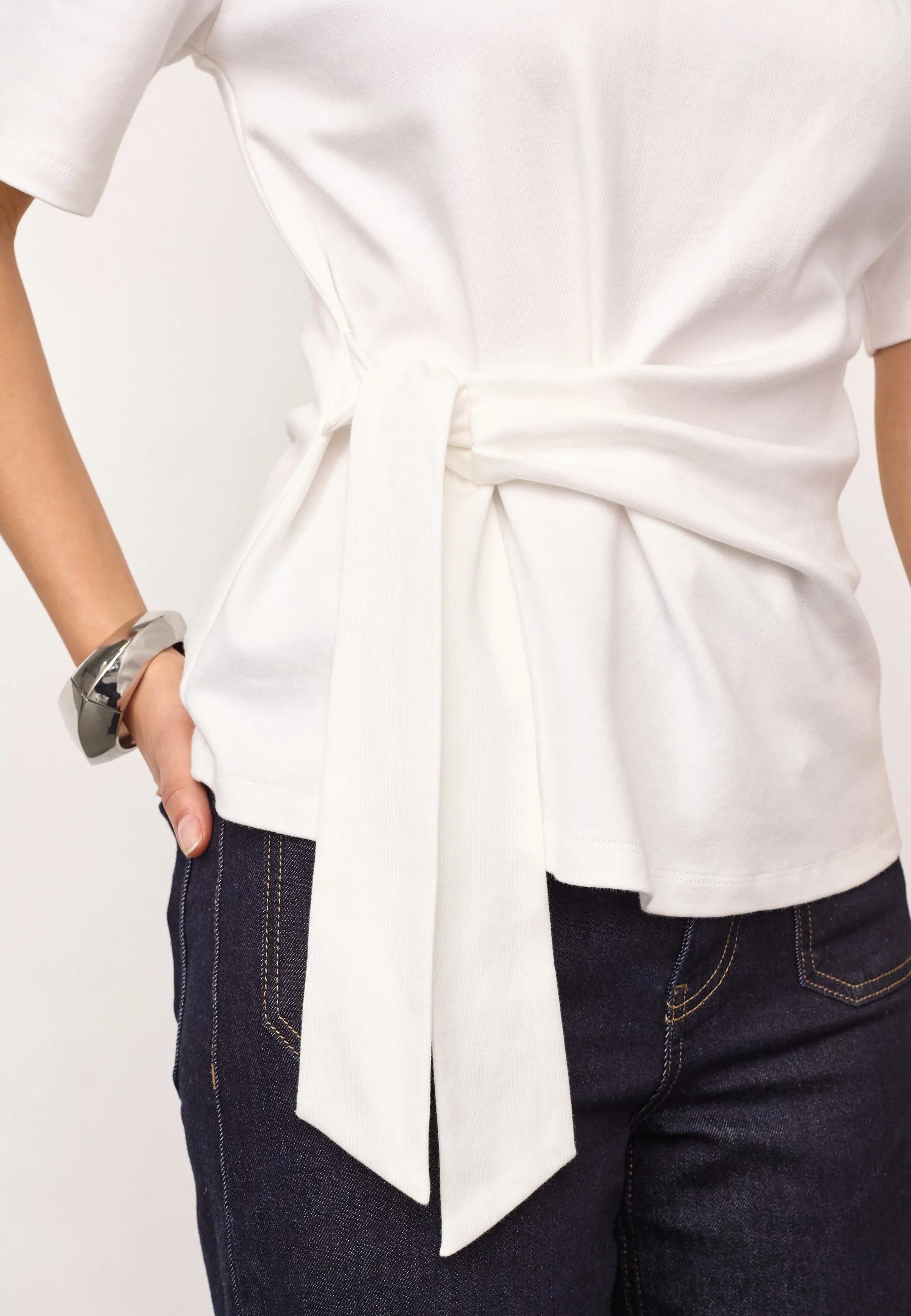 Co'Couture - Oriane Pleat Tie Tee