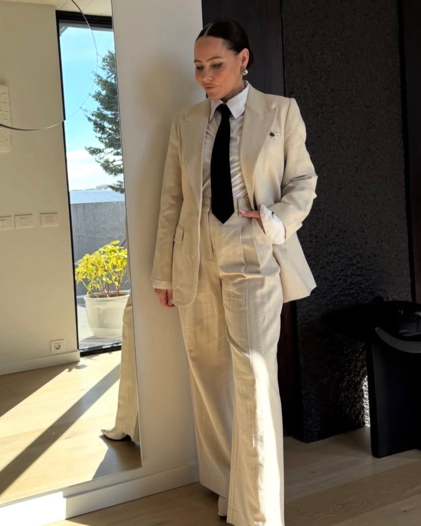 Co'Couture - Leena Linen Fitted Blazer