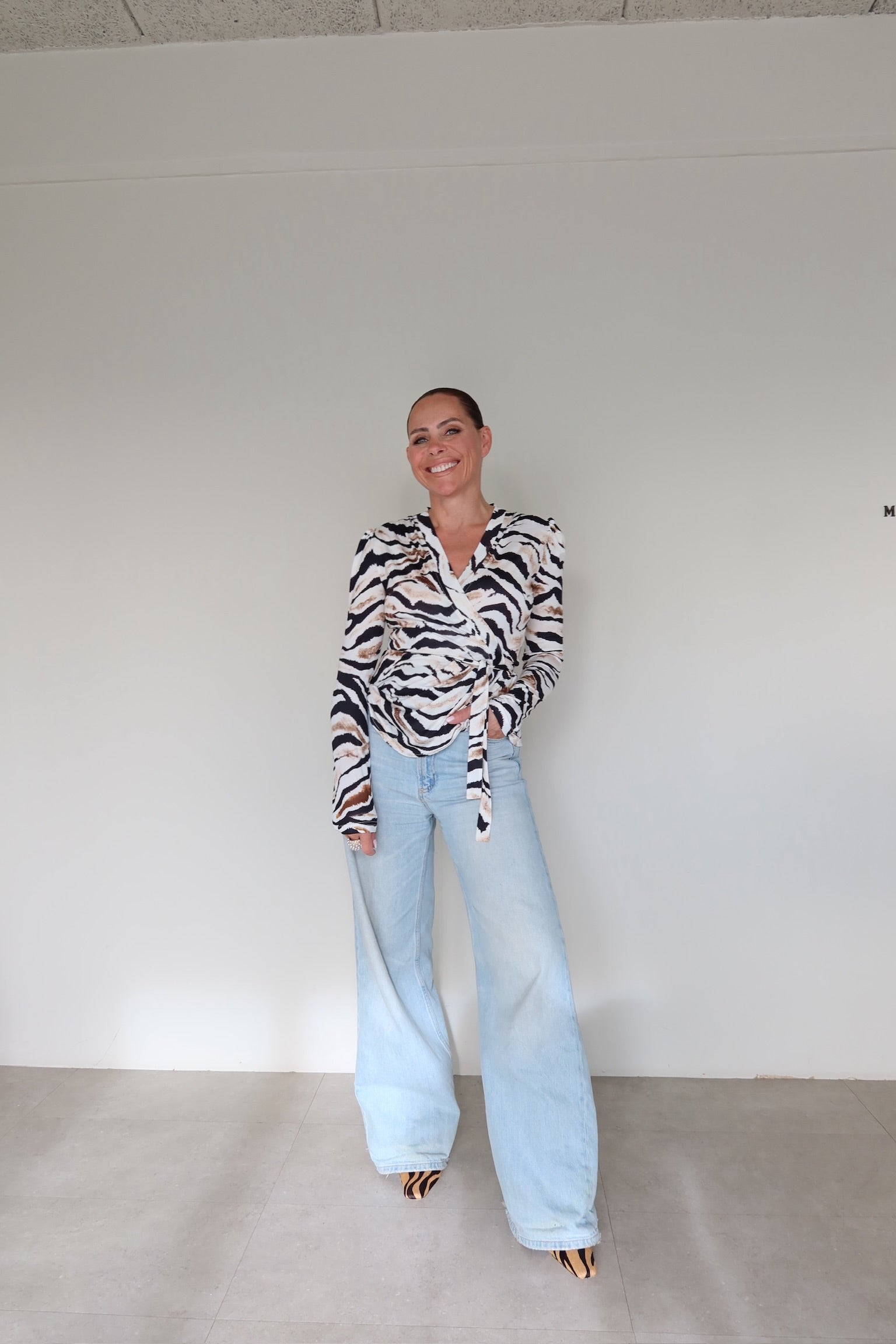 AndreA - Miami Wrap Top Printed