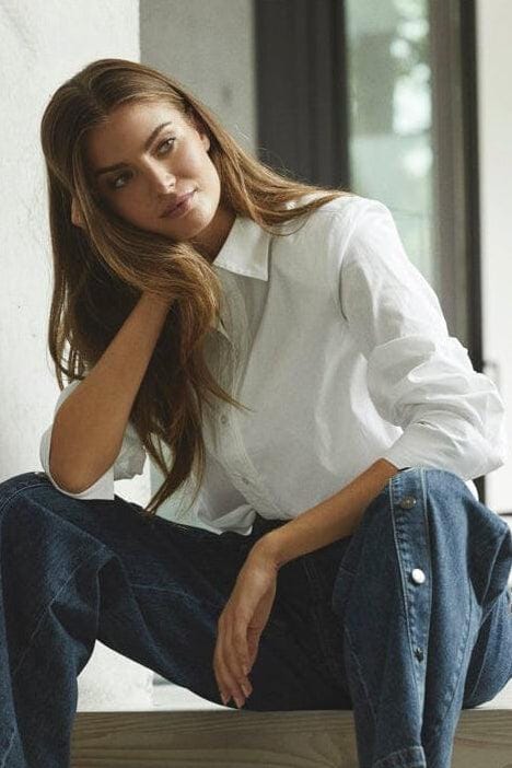 Co'Couture - Poppy Button Waist Shirt