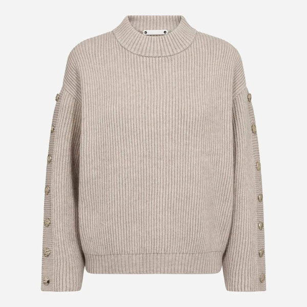 Co'Couture - Row Button Sleeve Knit