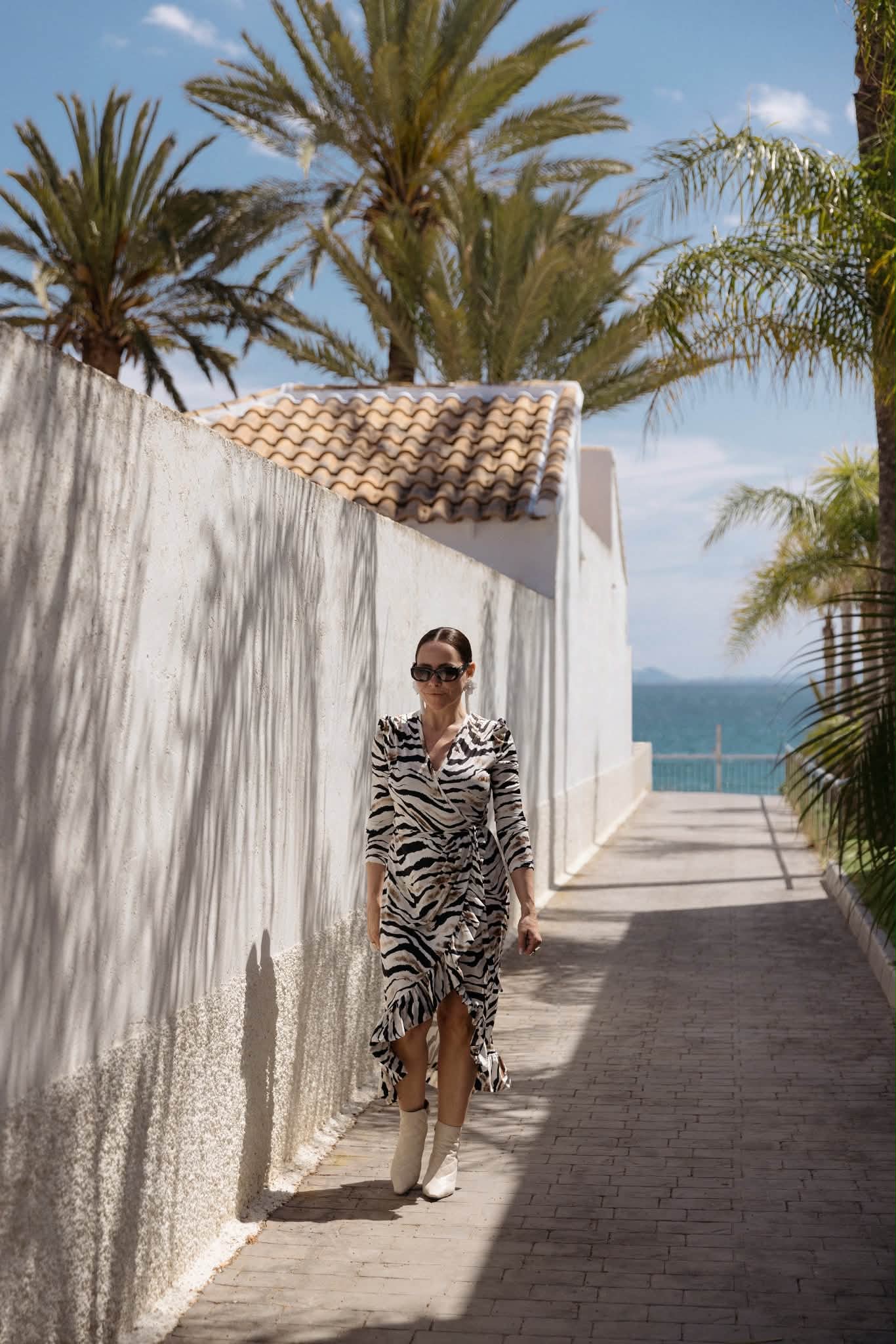 AndreA - Habanera Dress Zebra Printed