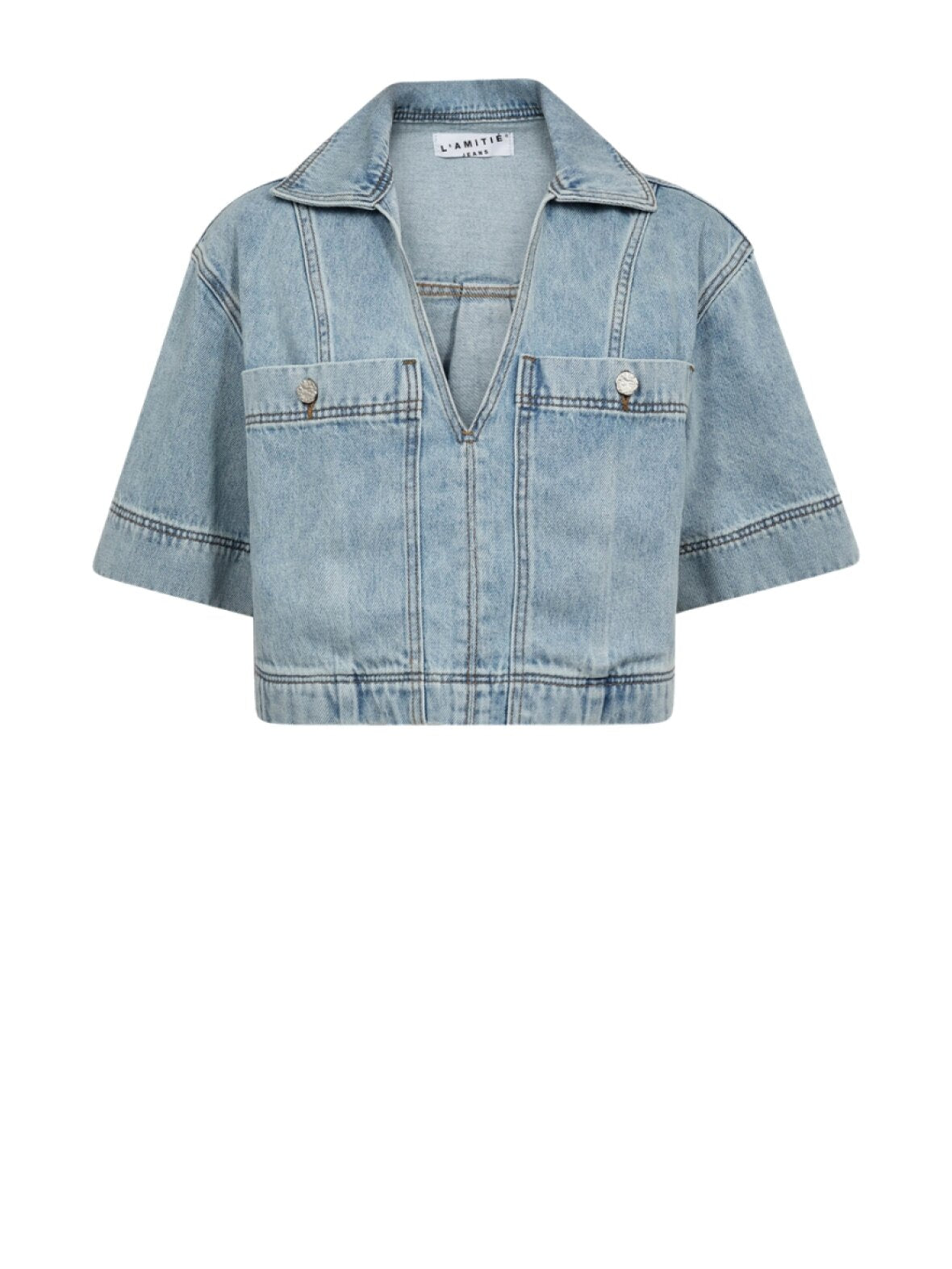 HAUTE L'AMITIÉ - Drew Denim Top
