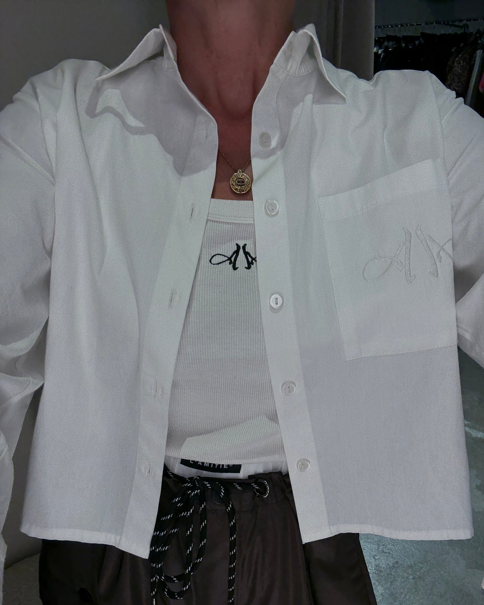 AndreA - Oversized Shirt Cropped