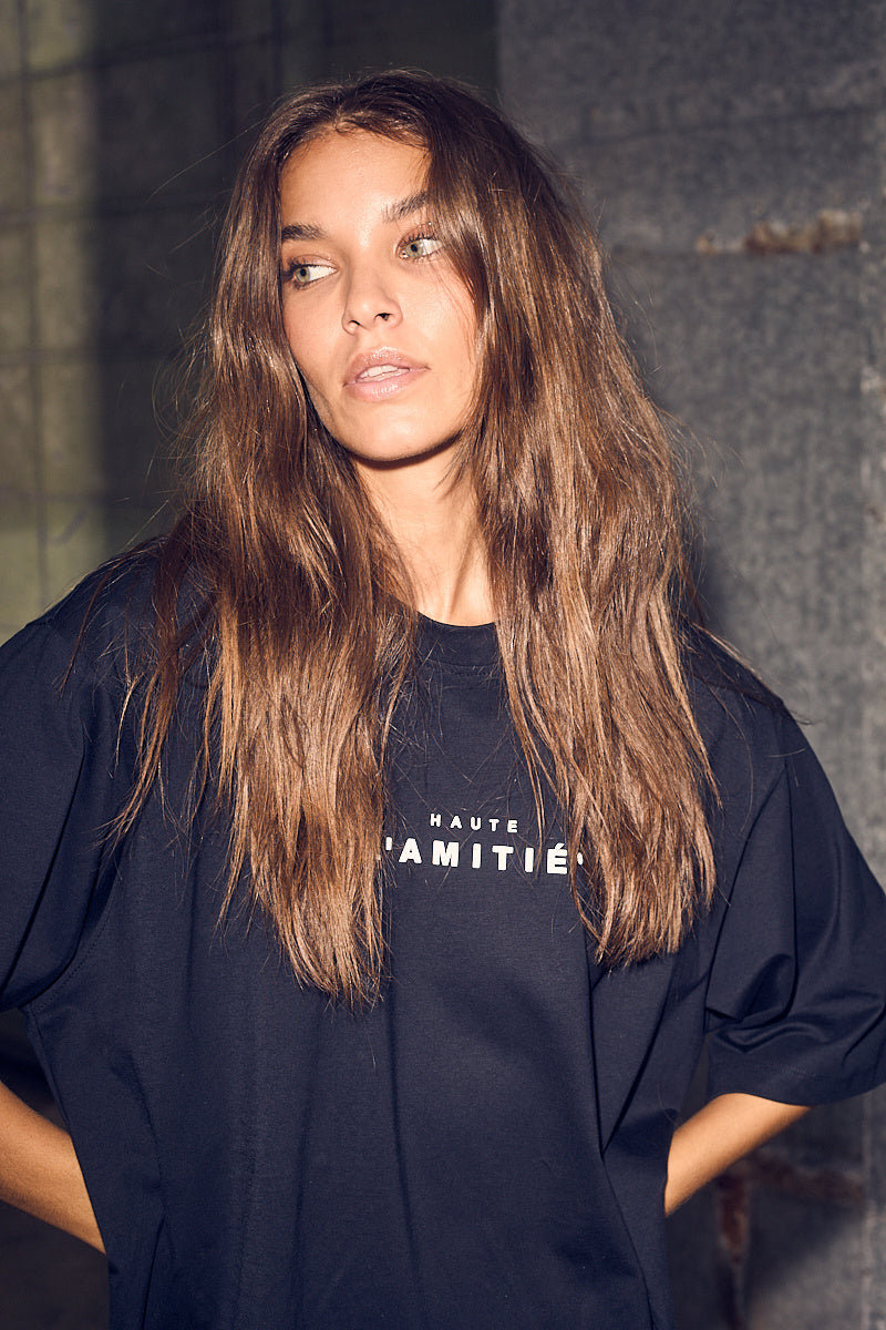 HAUTE L'AMITIÉ - Crew Rub Print Tee