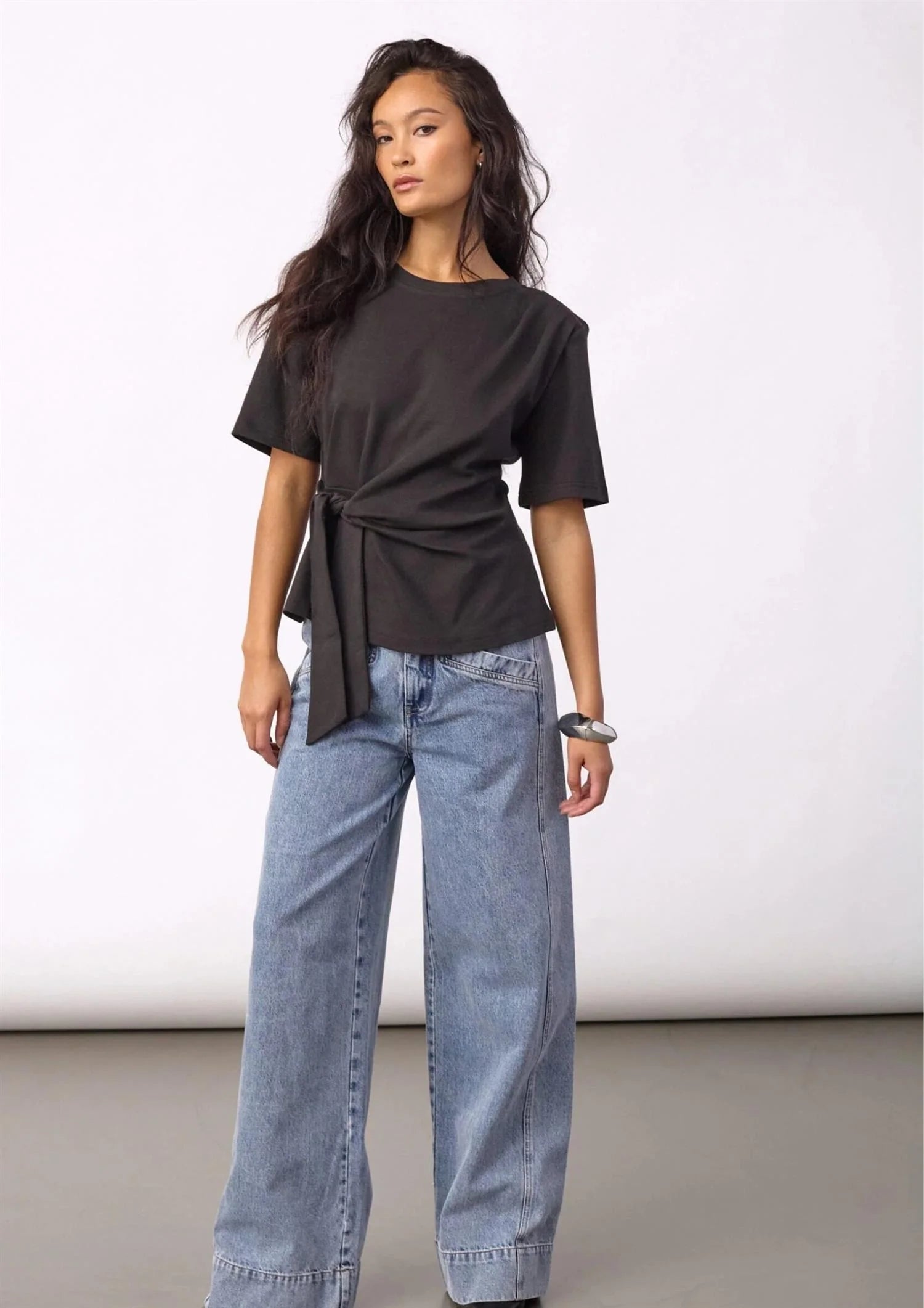 Co'Couture - Oriane Pleat Tie Tee