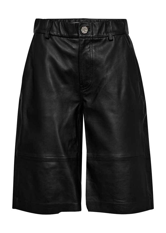 HAUTE L'AMITIÉ - Leather Bermuda