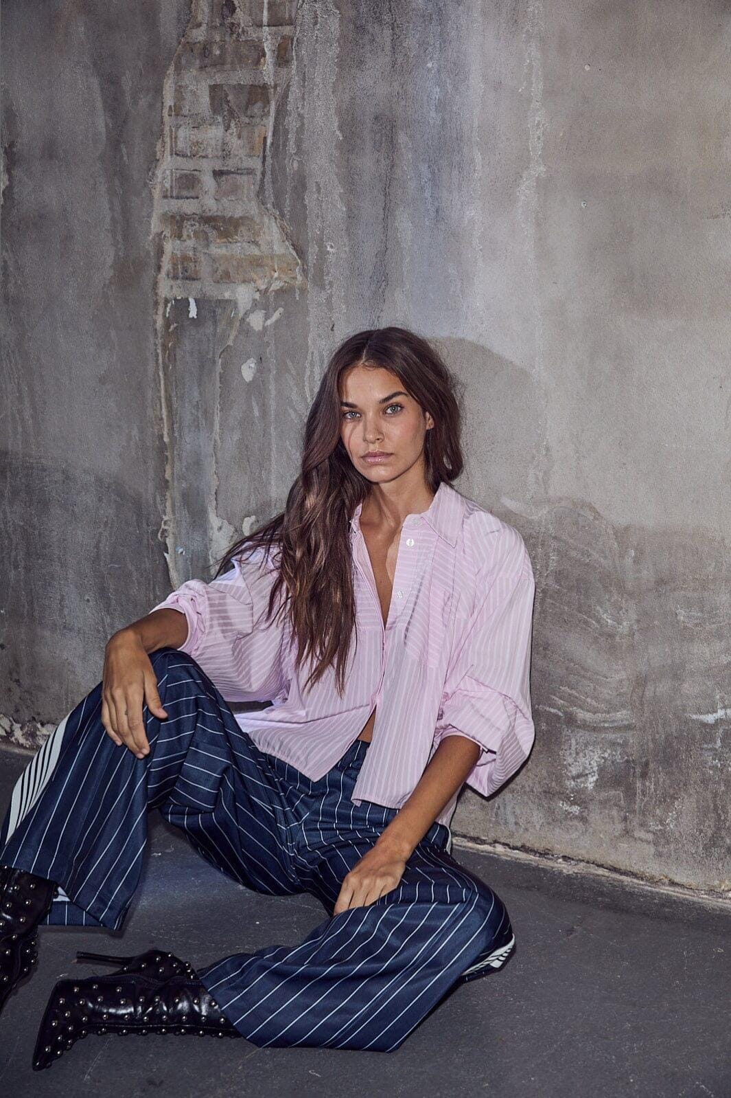HAUTE L'AMITIÉ - Sophie Rose Stripe Shirt