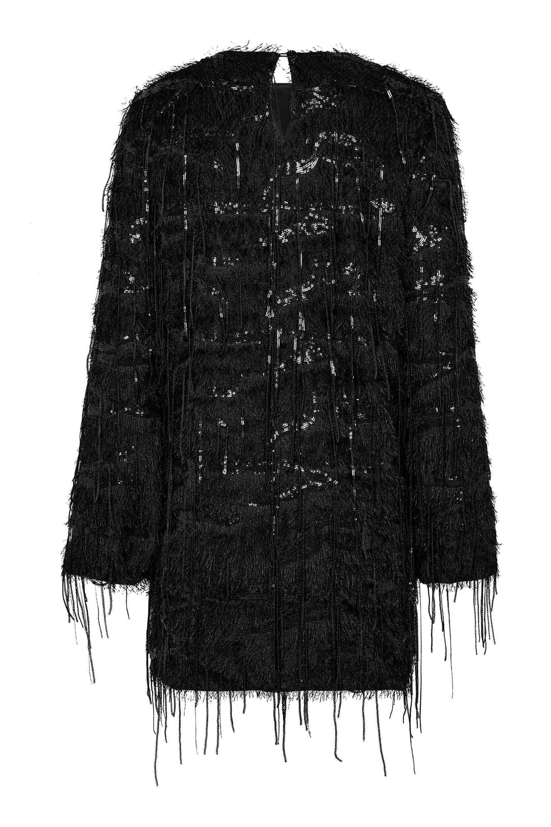 HAUTE L'AMITIÉ - Sequin Fringe Midi Dress