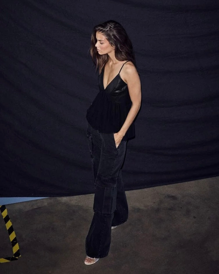 HAUTE L'AMITIÉ - Denim Cargo Pant