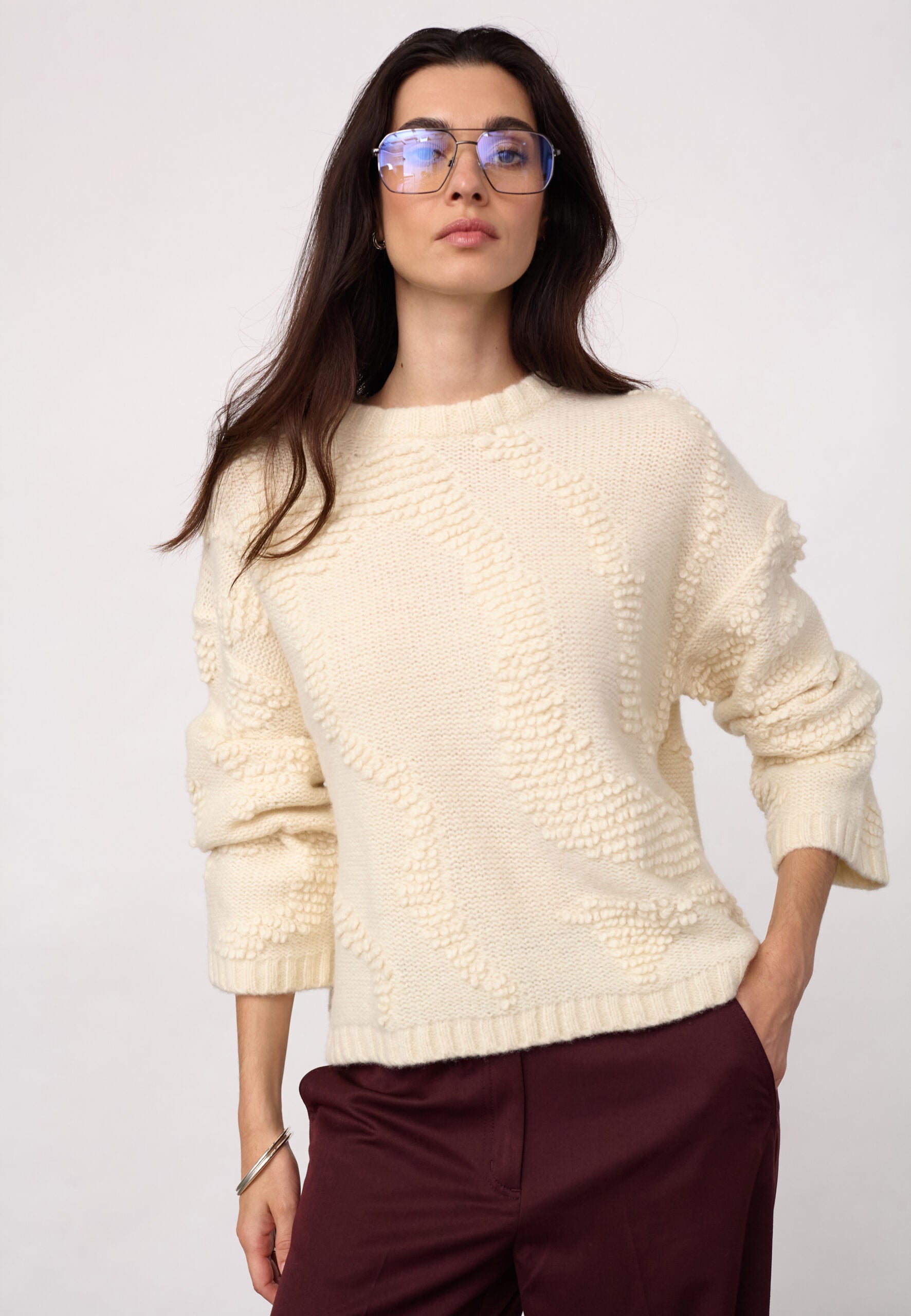 Co'Couture - Fabia O Neck Knit