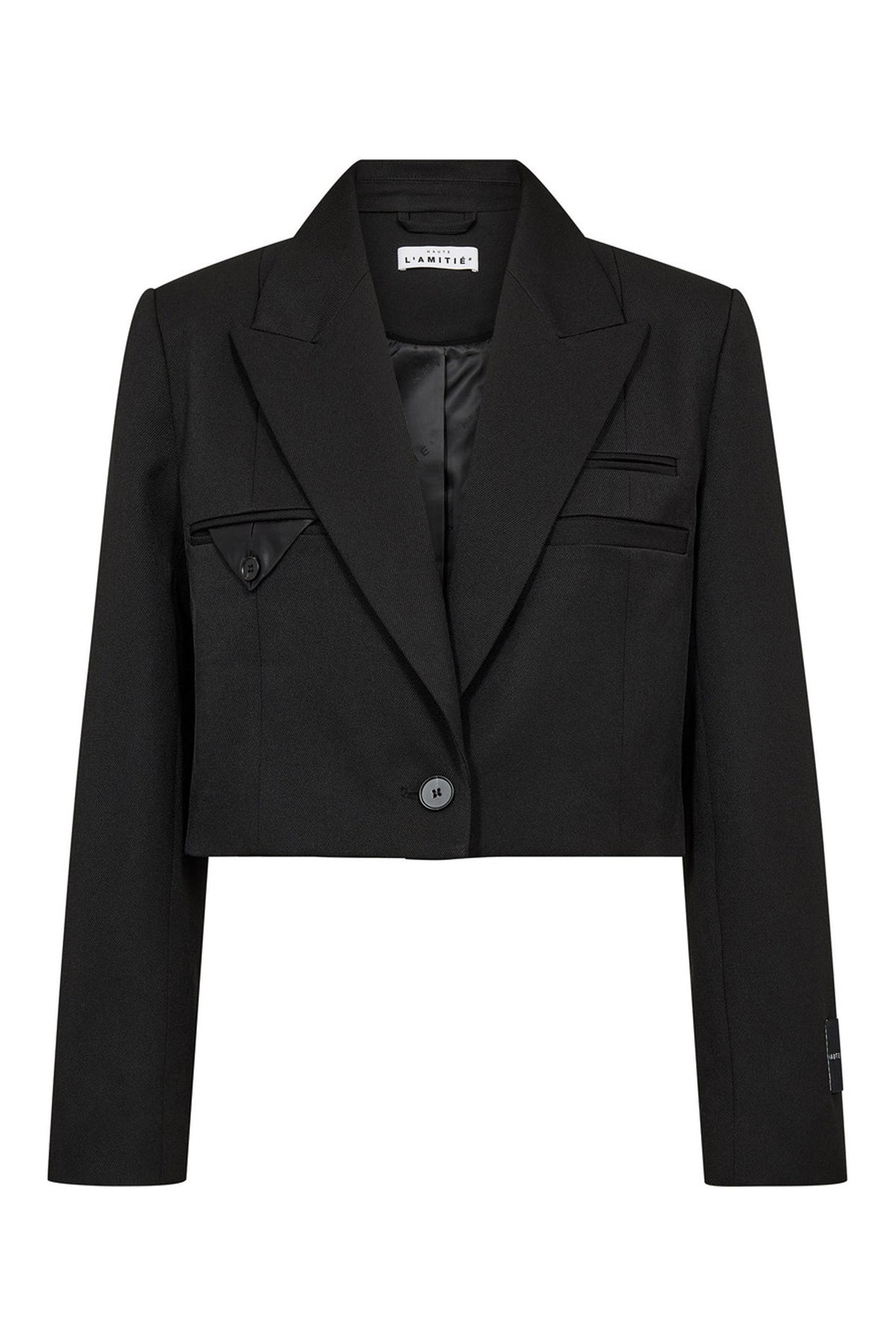 HAUTE L'AMITIÉ - Premiere Crop Strap Blazer