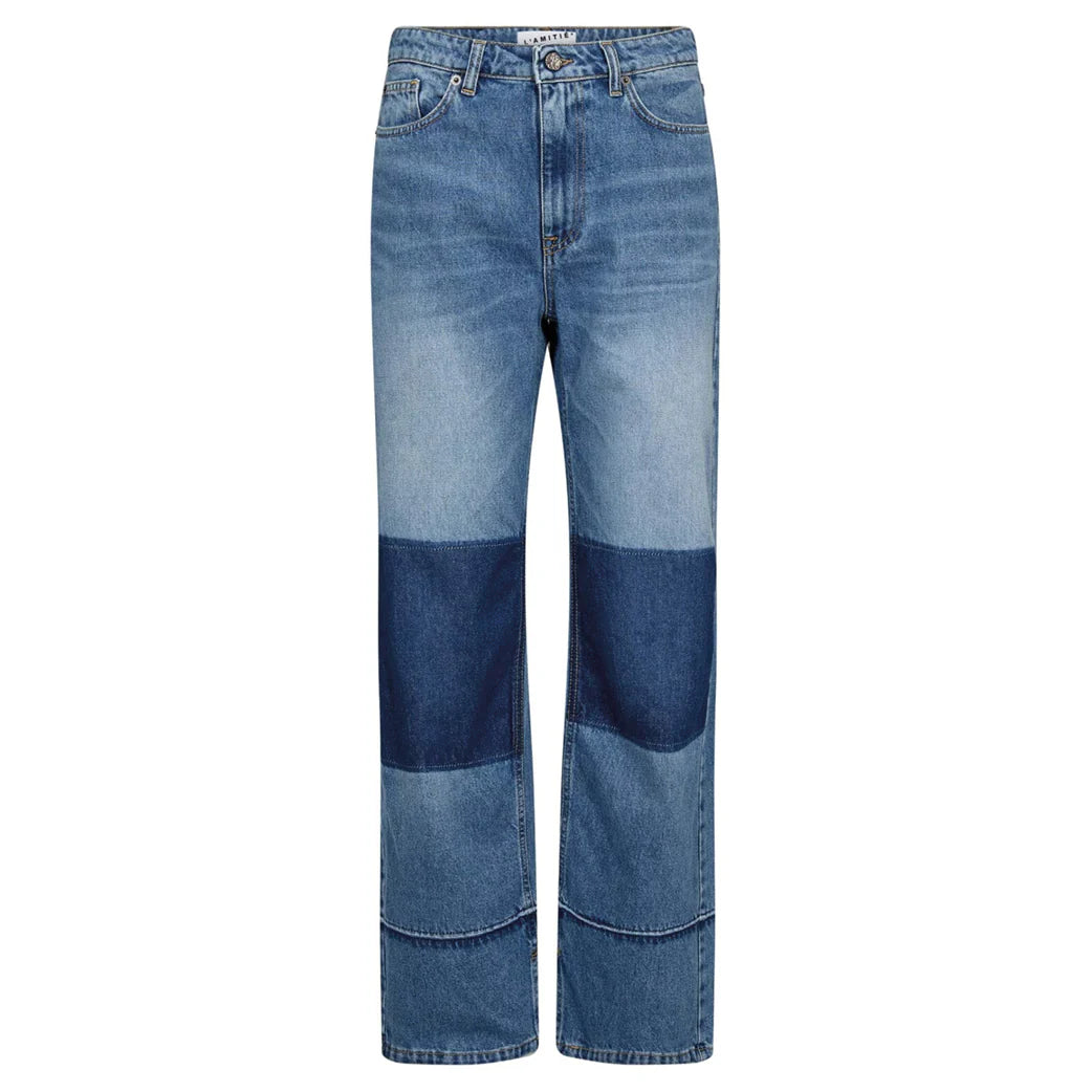 HAUTE L'AMITIÉ - Shadow Knee Patch Jeans