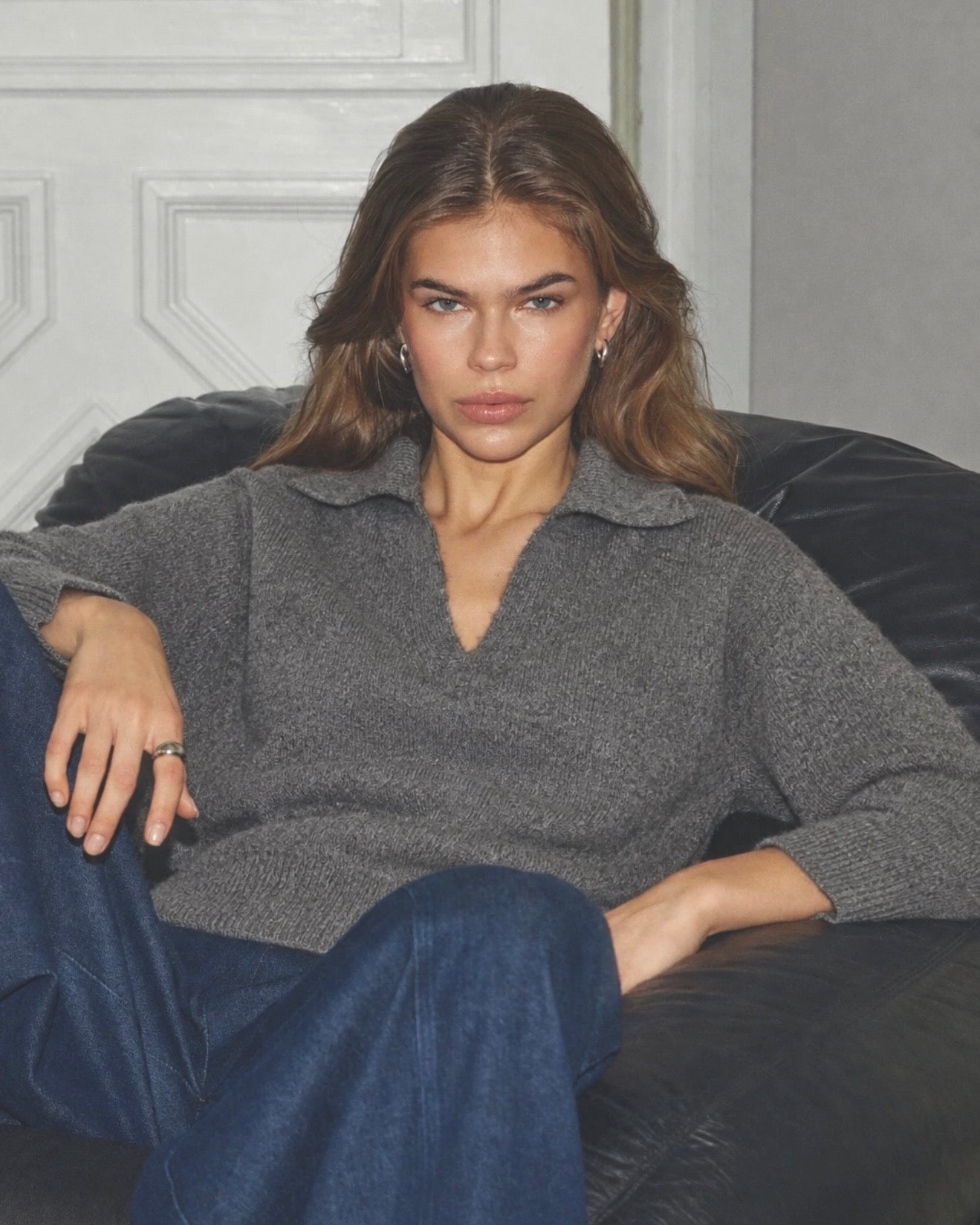 Co'Couture - Roger LS Polo Knit
