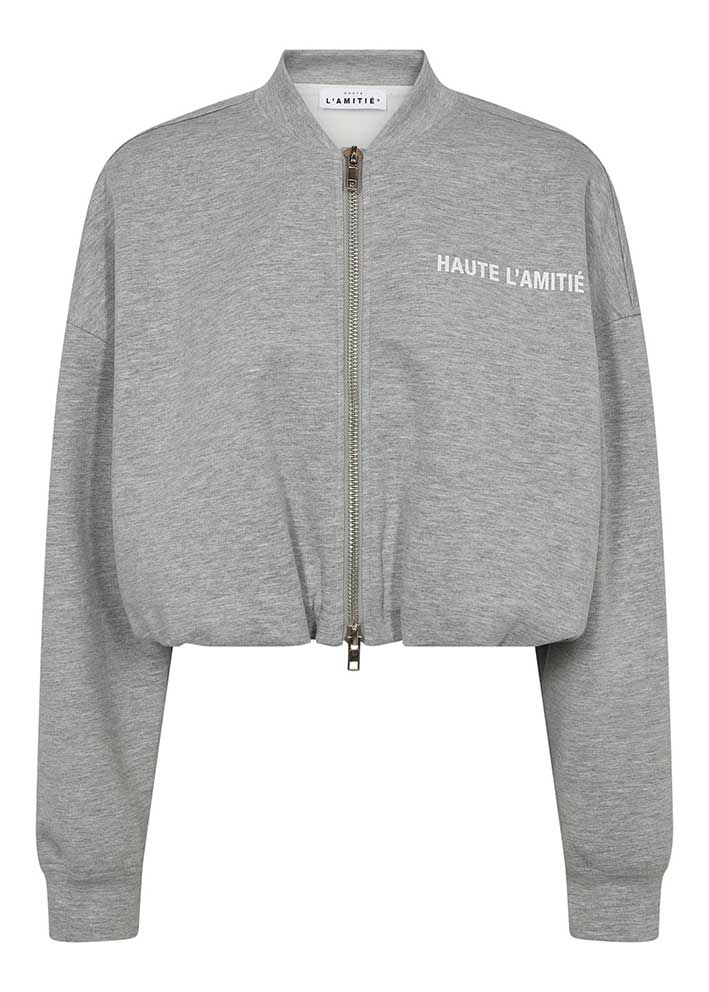 HAUTE L'AMITIÉ - Maxi Crop Zip Sweat