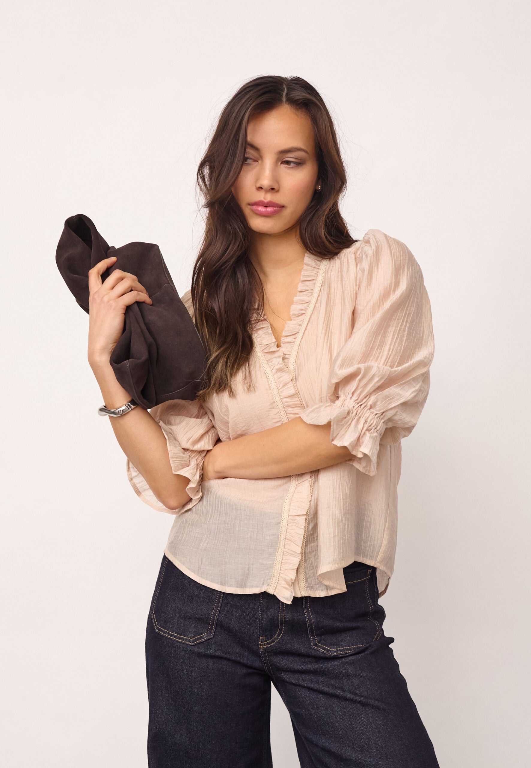 Co'Couture - Avi Lace V Blouse