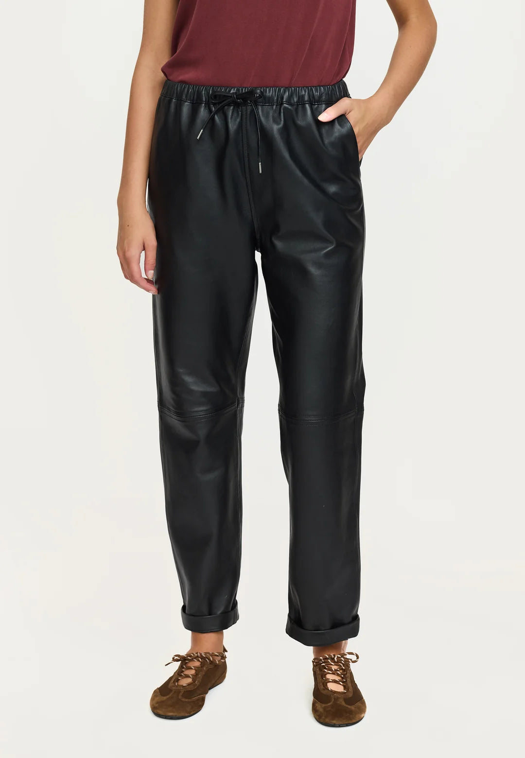 SR - Nylah Leather Pant