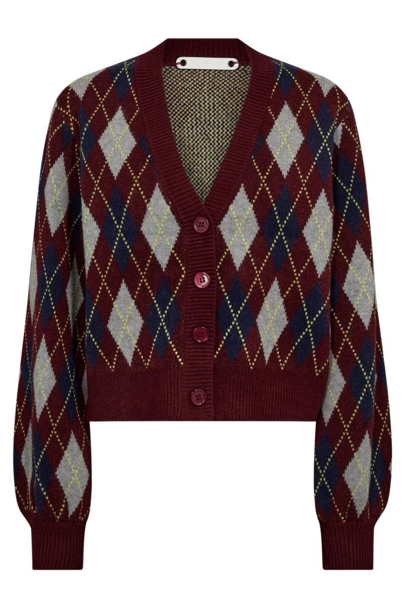 Co'Couture - Row Check Cardigan