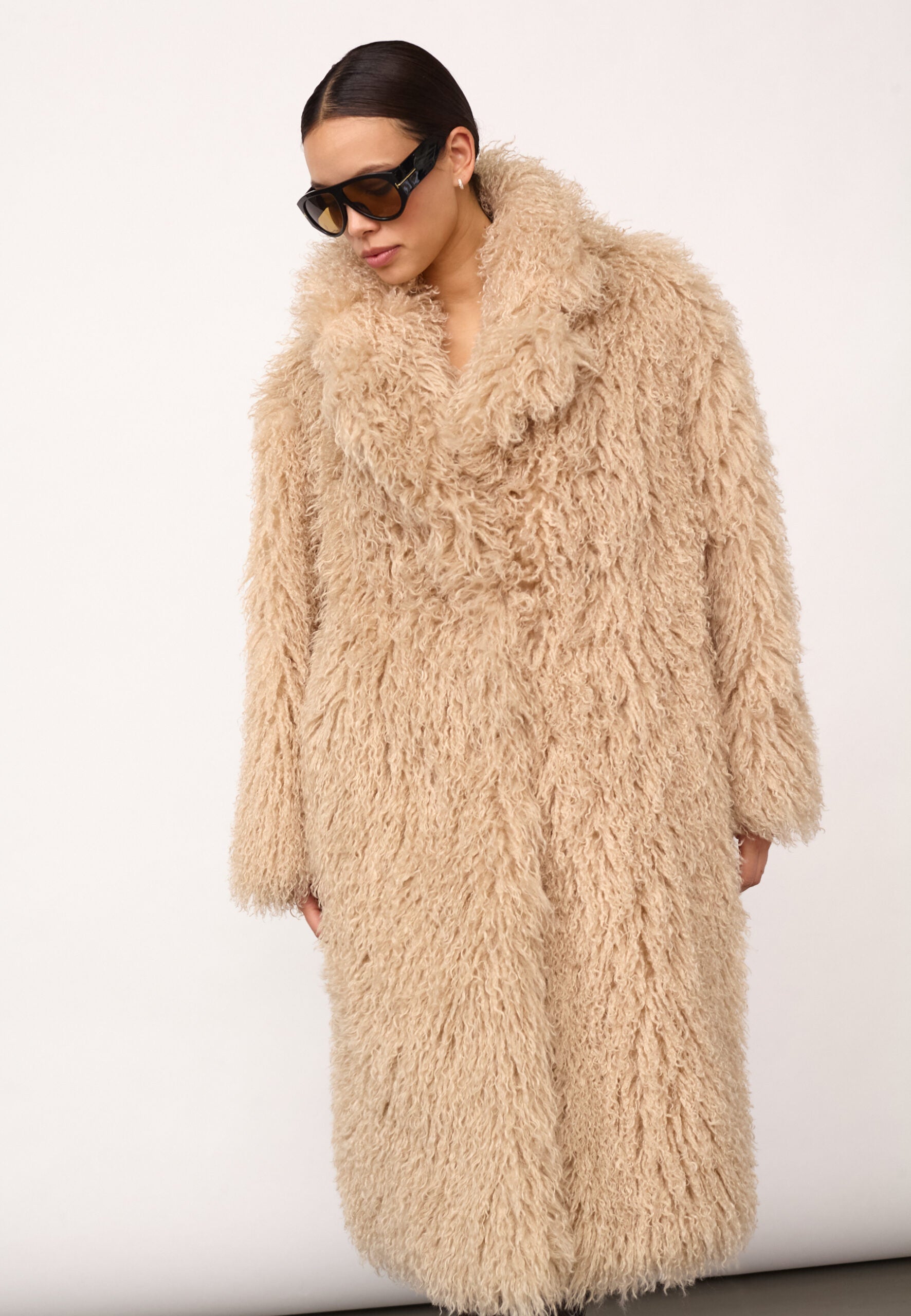 Co'Couture - Rakel Long Furry Coat