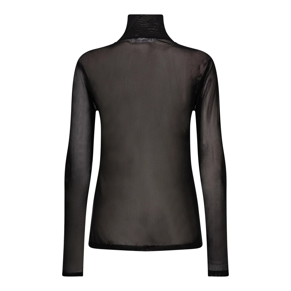 Co'Couture - Mesh Turtleneck Blouse