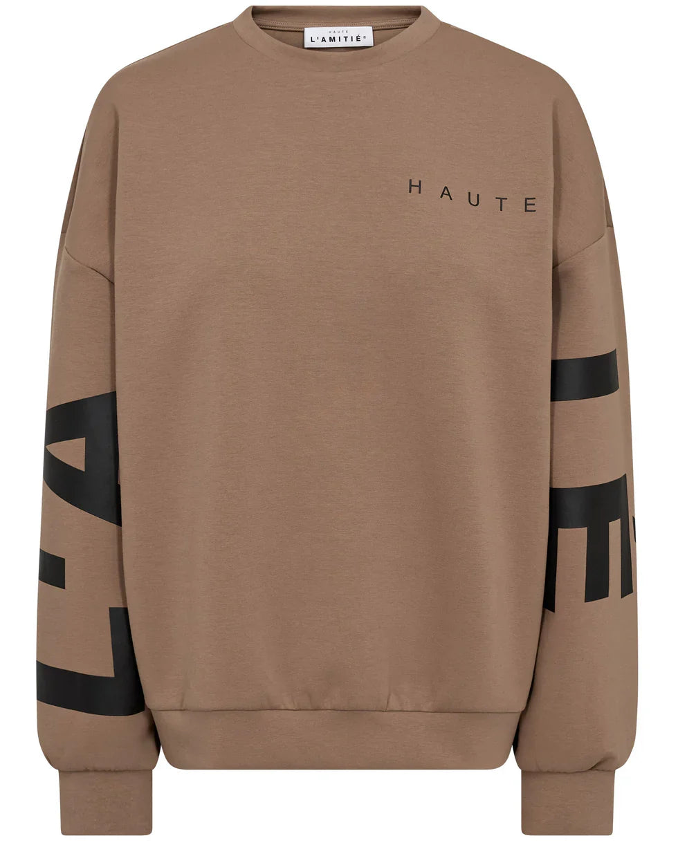 HAUTE L'AMITIÉ - Maxi Split Logo Sweat