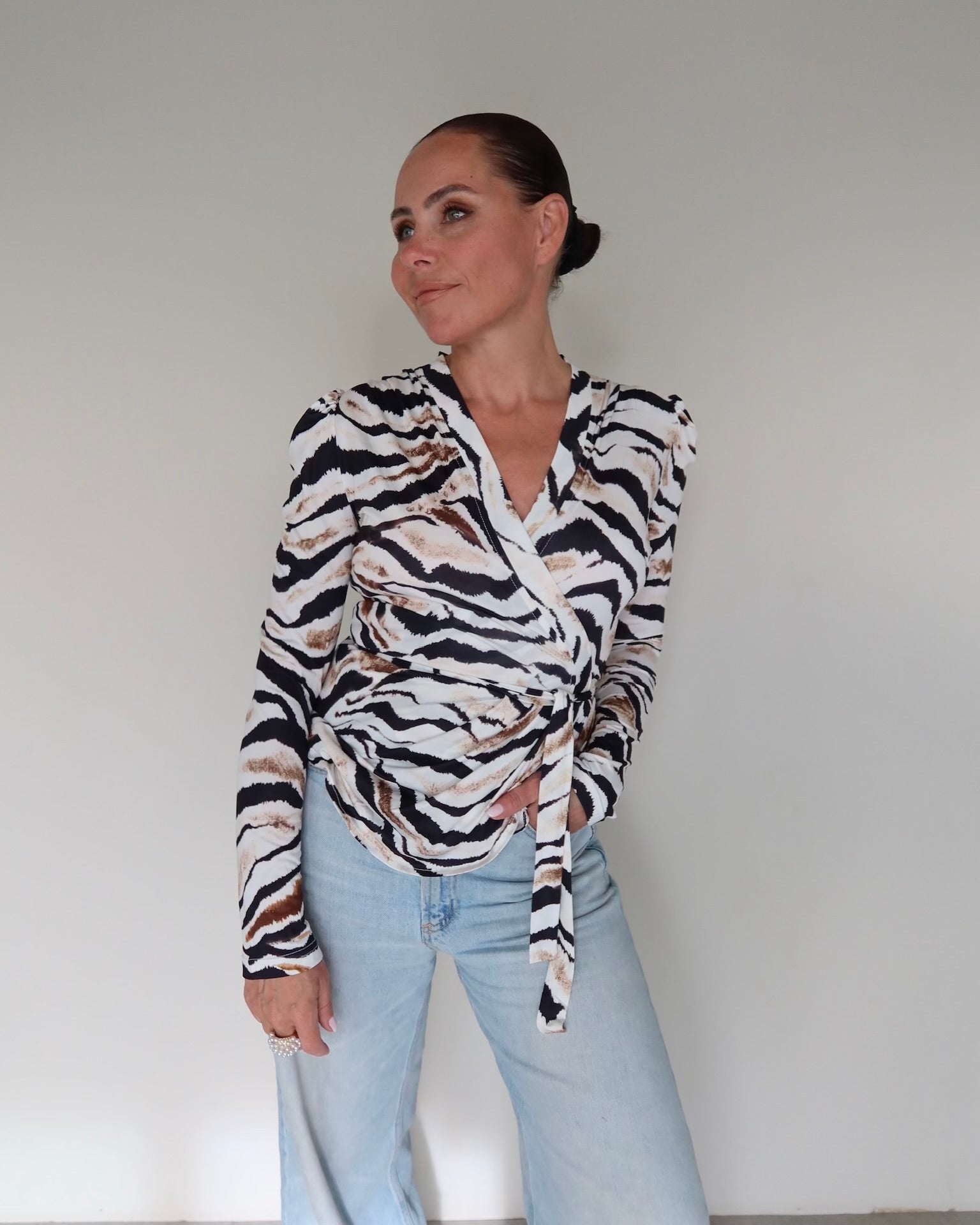 AndreA - Miami Wrap Top Printed