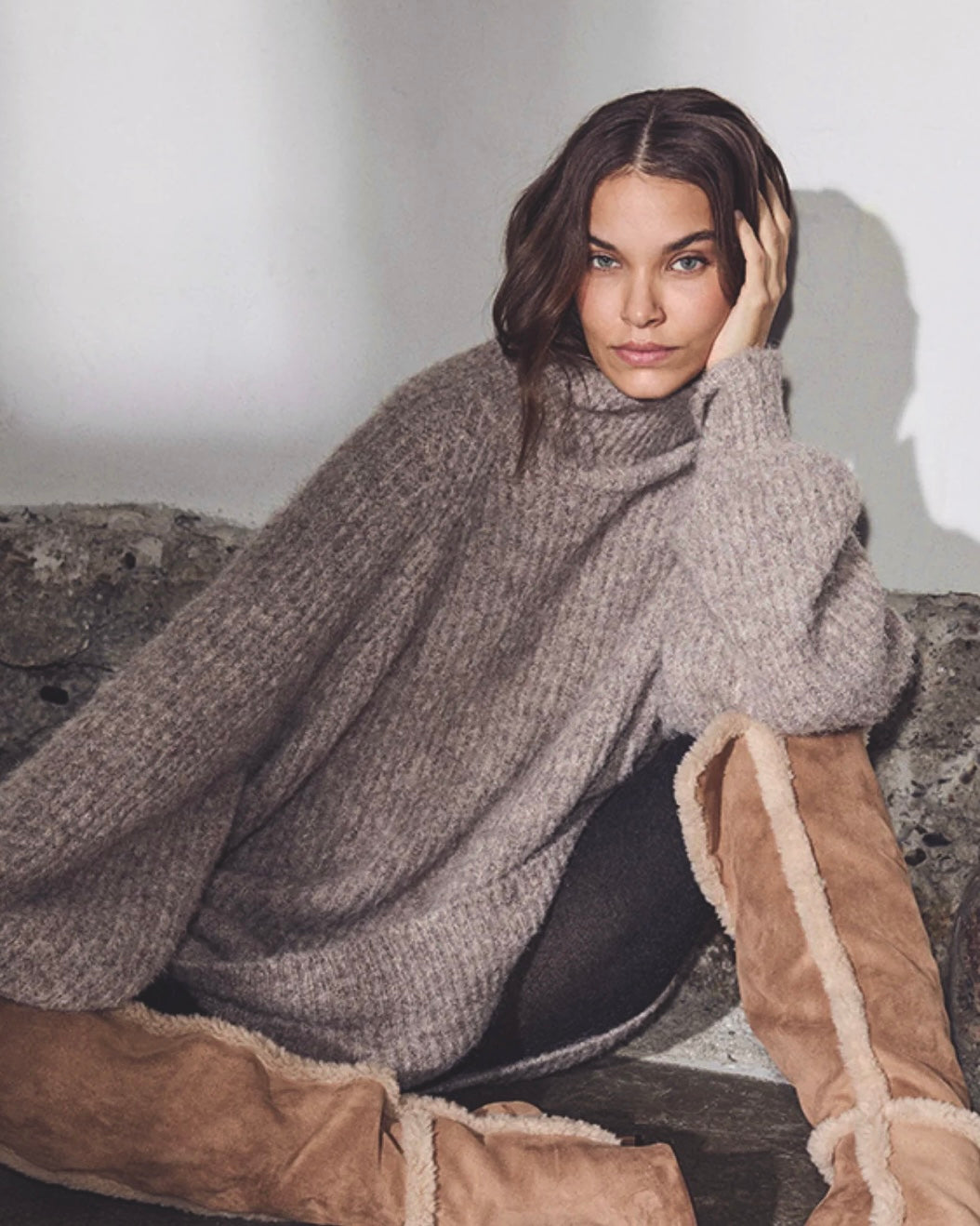 HAUTE L'AMITIÉ - Darcia Rib Collar Knit