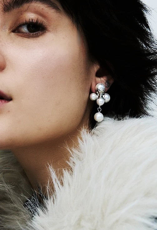 WOS - Sonya Earrings Pearl