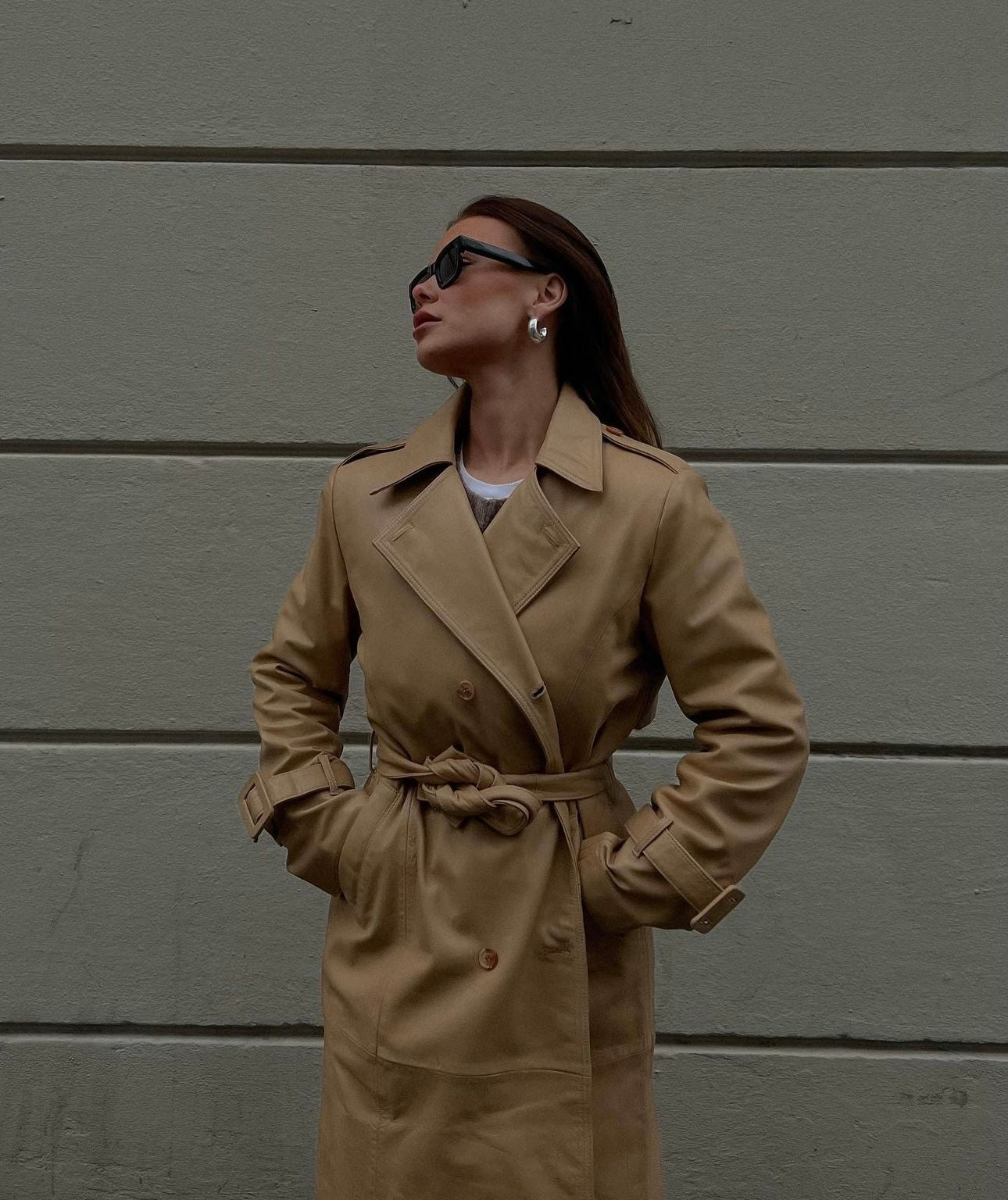 AndreA - Leather Trench Coat