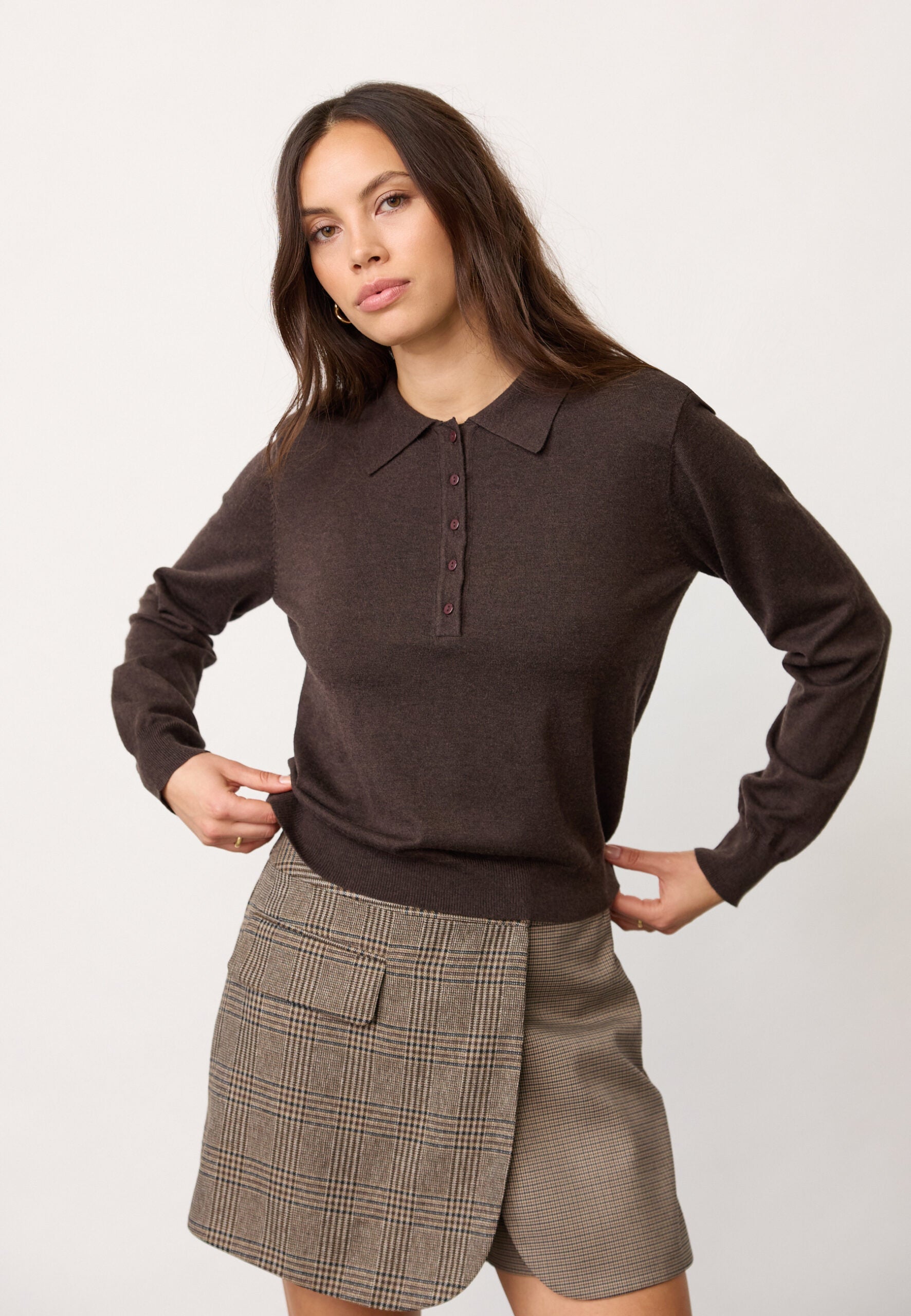 Co’Couture - Cory Padded Polo Knit