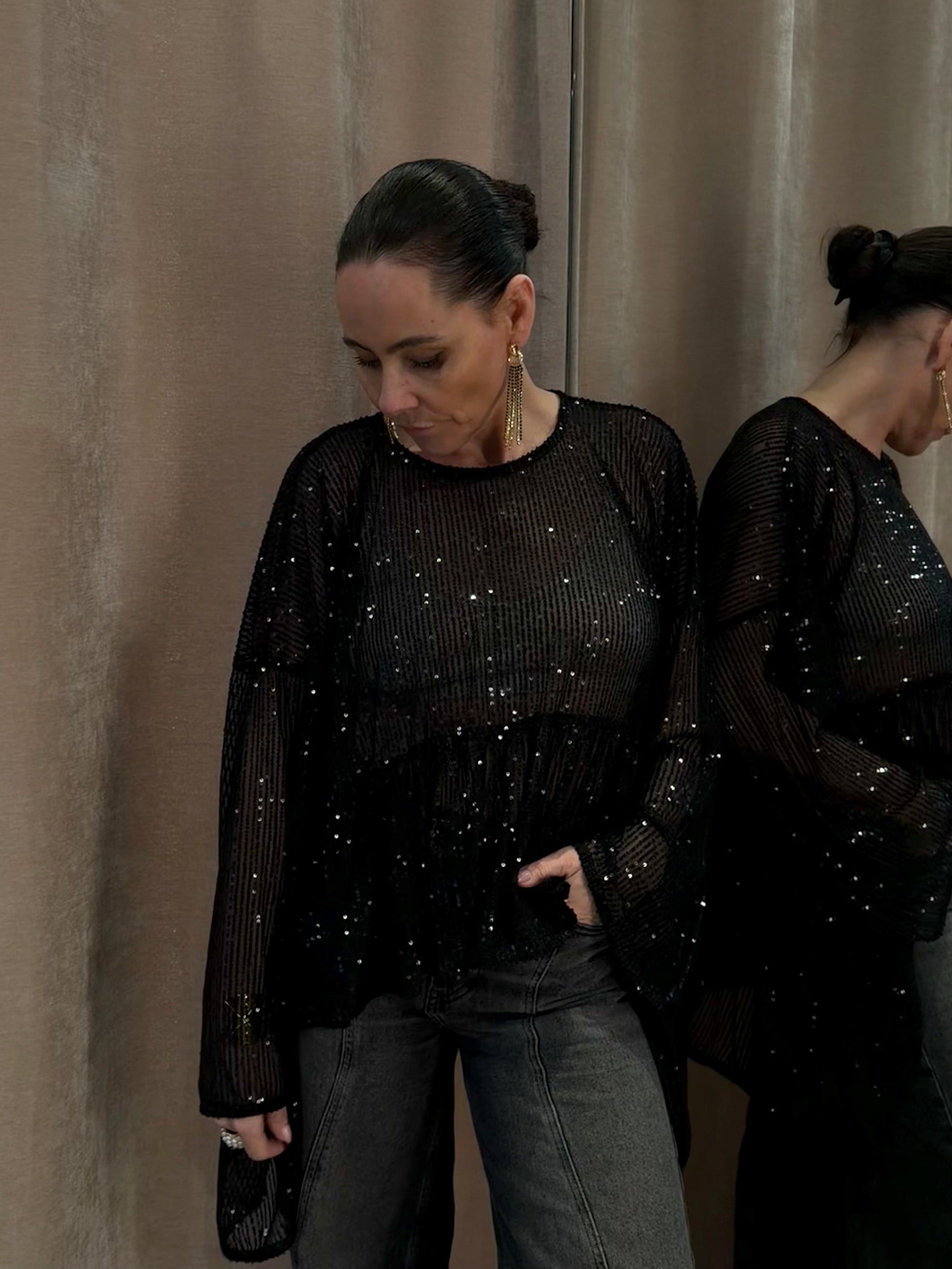 AndreA - Wing Top Sequin