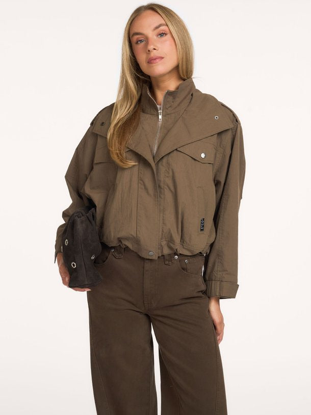 Co'Couture - Alina Double Funnel Neck Jacket