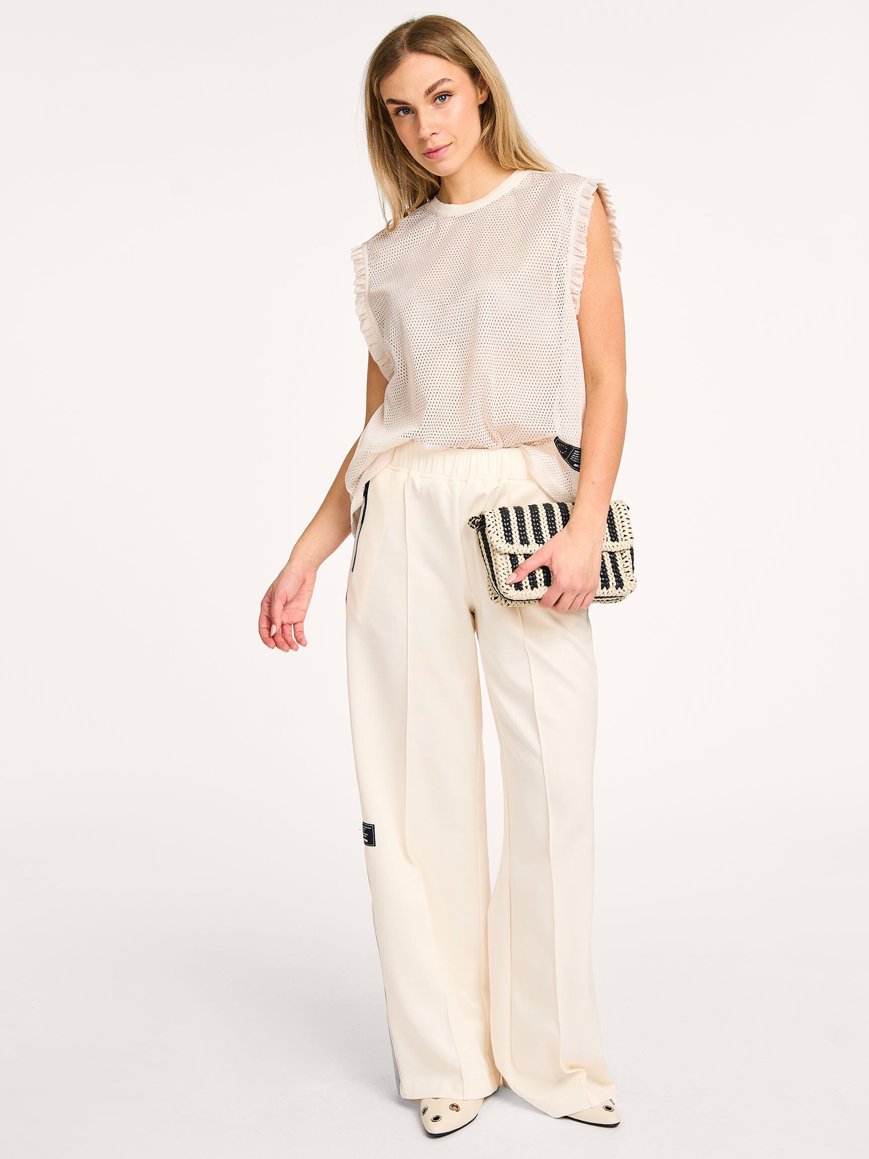 HAUTE L'AMITIÉ - Baggy Track Pants -Regular Length