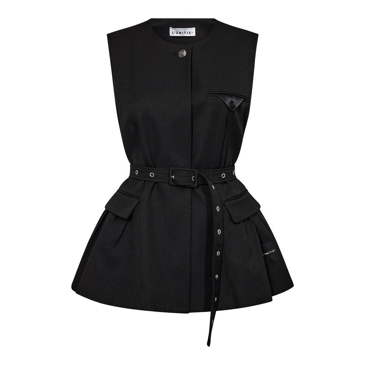 HAUTE L'AMITIÉ - Premiere Peplum Belt Vest