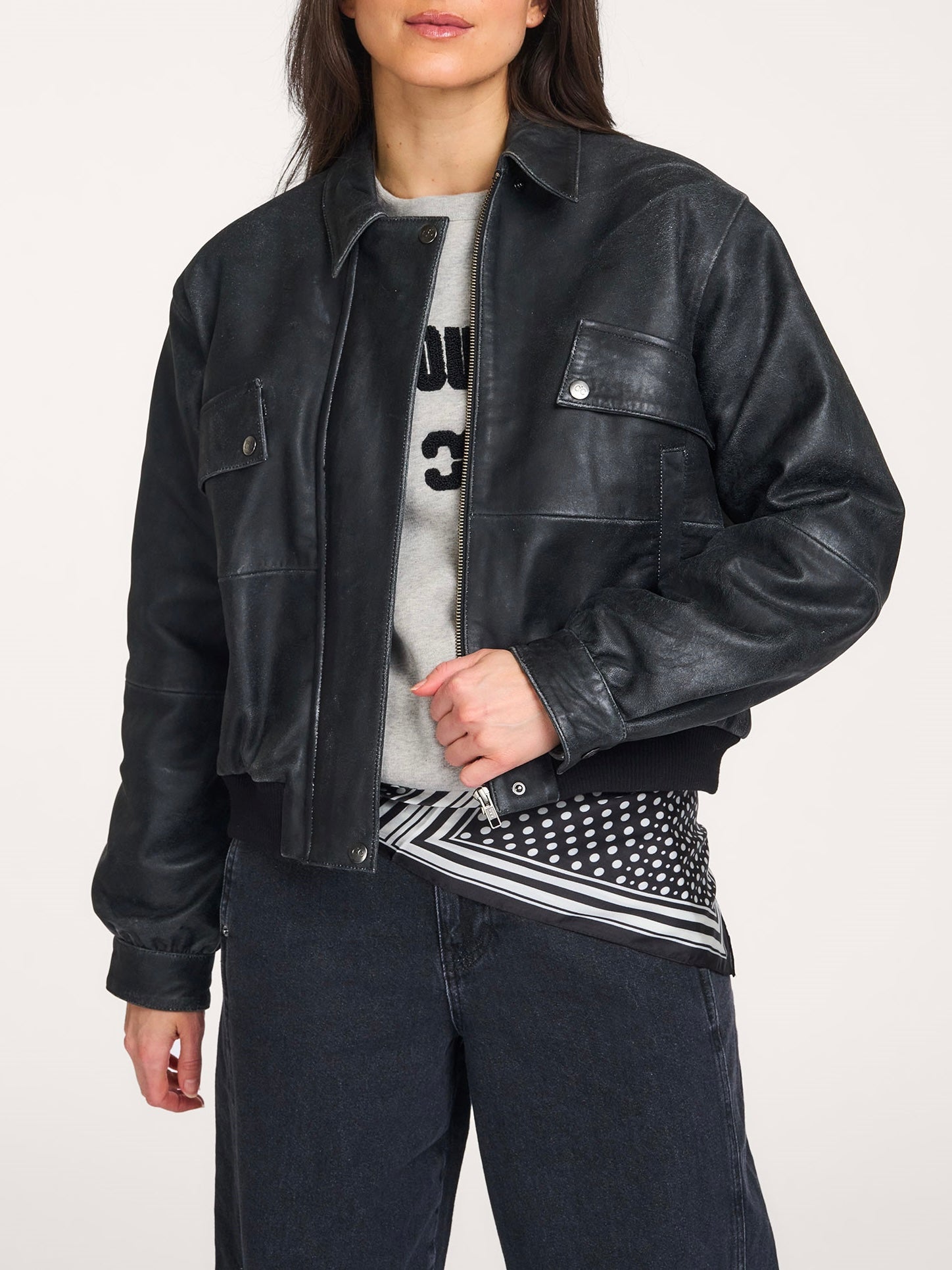 Co'Couture - Floyd Leather Bomber