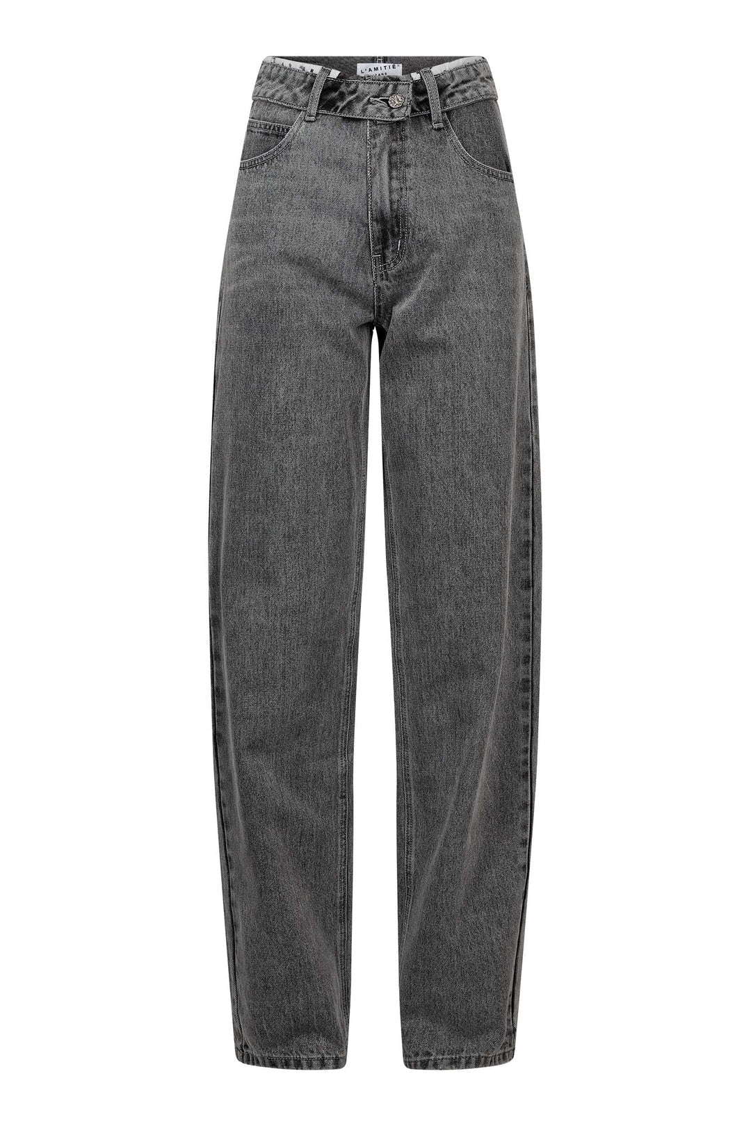 HAUTE L'AMITIÉ - Flip Barrel Grey Jeans