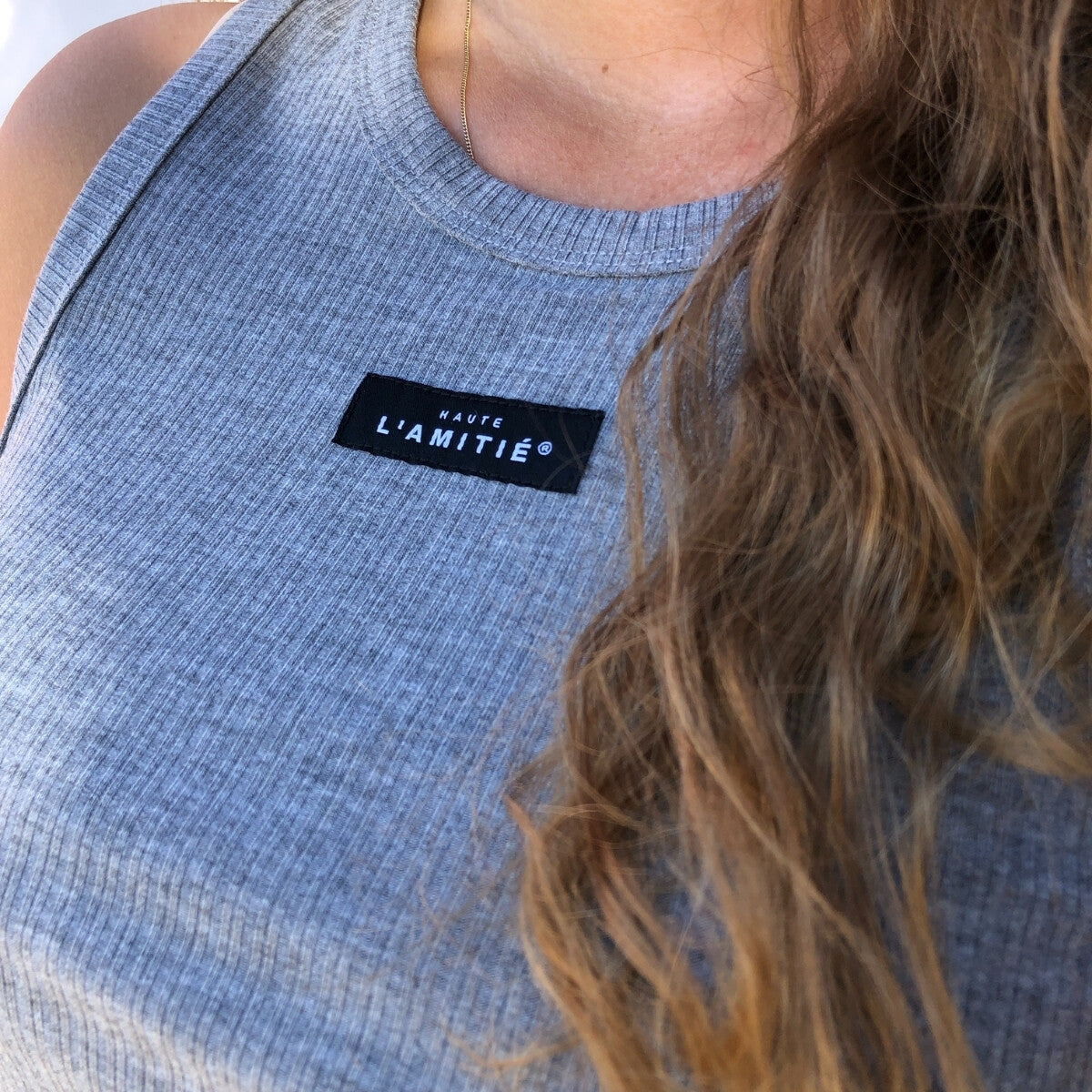 HAUTE L'AMITIÉ - Rib Badge Tank