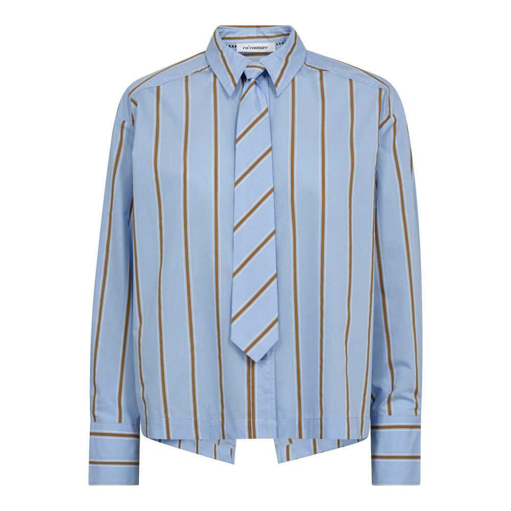 Co'Couture - Amora Stripe Tie Shirt