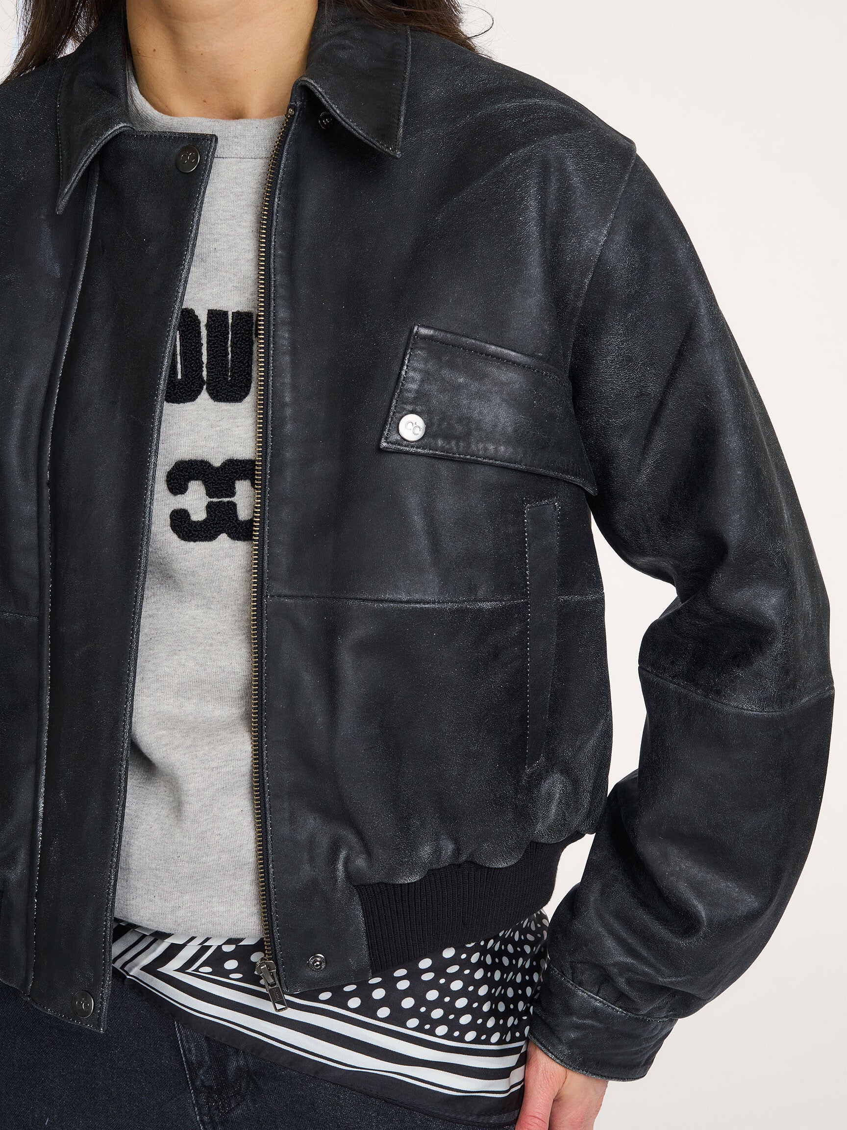 Co'Couture - Floyd Leather Bomber