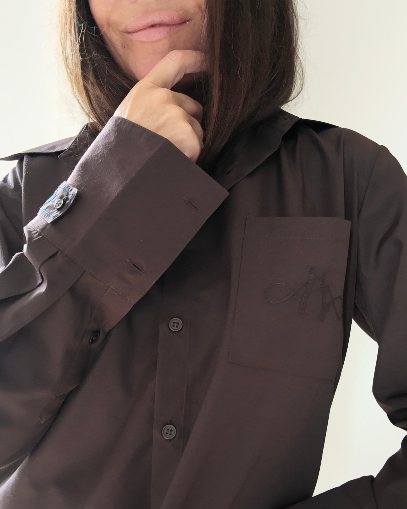 AndreA - Oversized Shirt Cropped