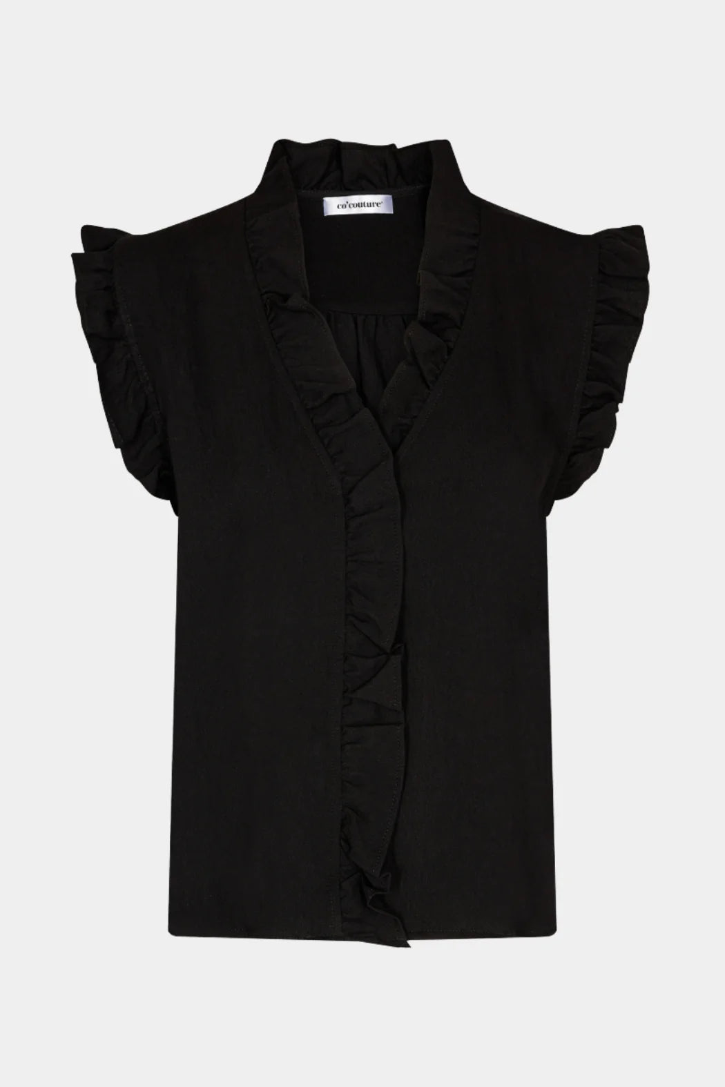 Co'Couture - Sueda Frill Top