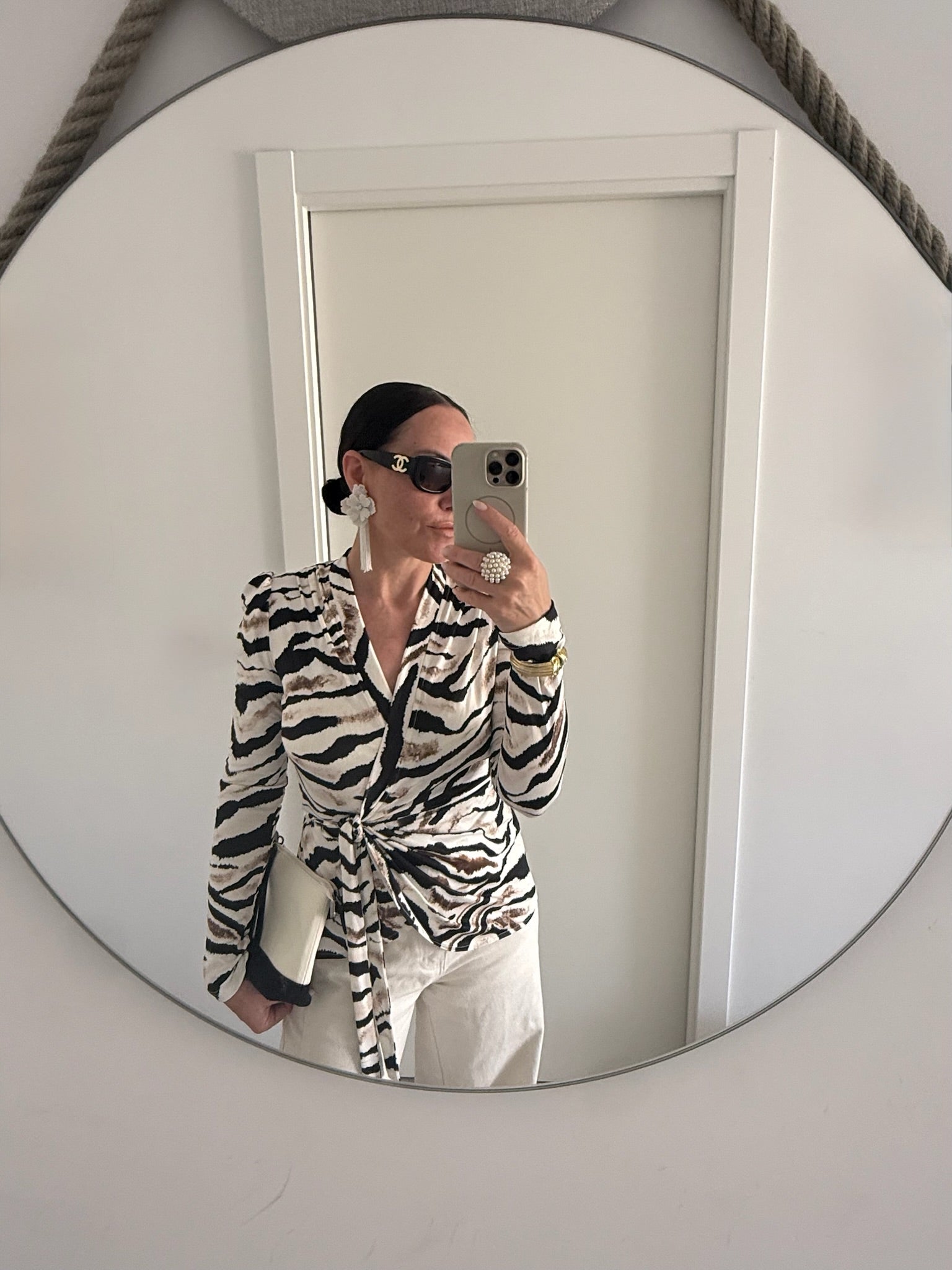 AndreA - Miami Wrap Top Printed