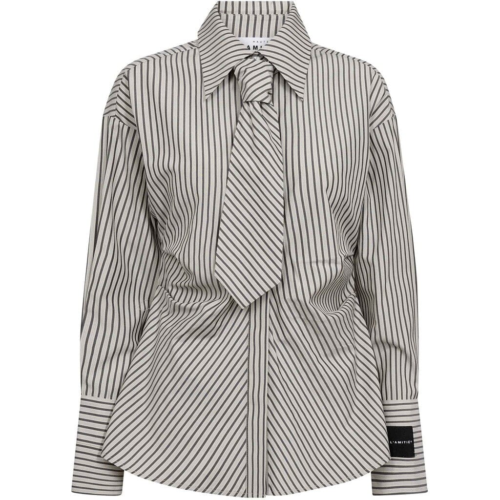 HAUTE L'AMITIÉ - Gemma Tie Stripe Shirt